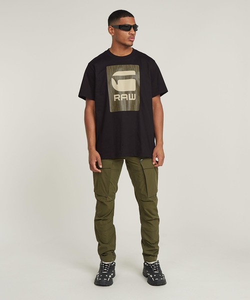 送料込★G-Star★Burger Box Rain Loose Fit Tシャツ G-STAR RAW tシャツ BURGER BOX RAIN LOOSE T-SHIRT/ボックス