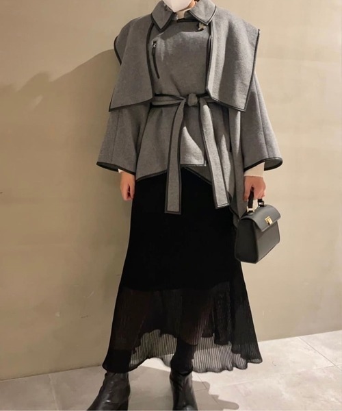 SNIDEL（スナイデル） ポンチョ ONE SIZE ベージュ レディース