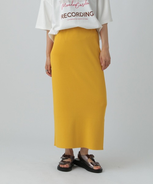 LEPSIM（レプシィム） スカート 14ゲージニットナロースカート 242468