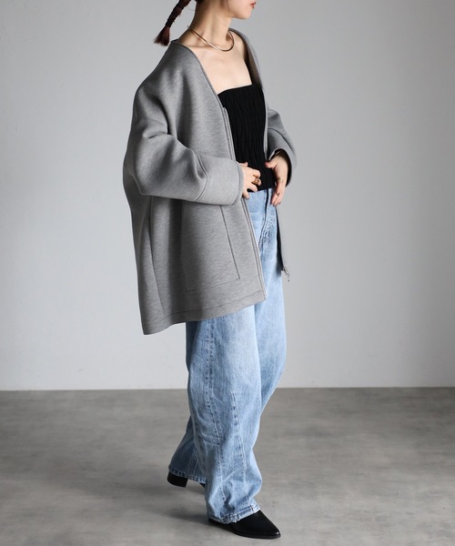 「&HALF」 コート FREE グレー レディース_画像5