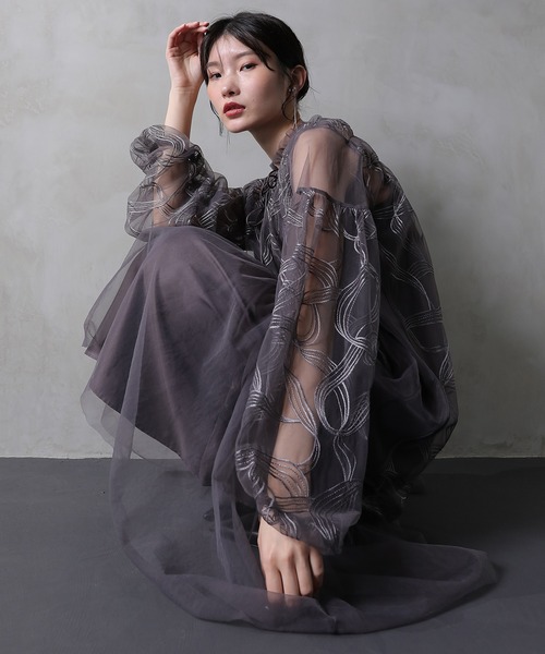 リボンキャミワンピース 2点セットパーティー ドレス 結婚式お呼ばれオケージョン Kana ドレス リボン キャミワンピース 2点セット フェミニン