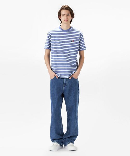  DENIM ストライプTシャツ 2枚セット TOMMY JEANS（トミー・ジーンズ） tシャツ レギュラーブルトン