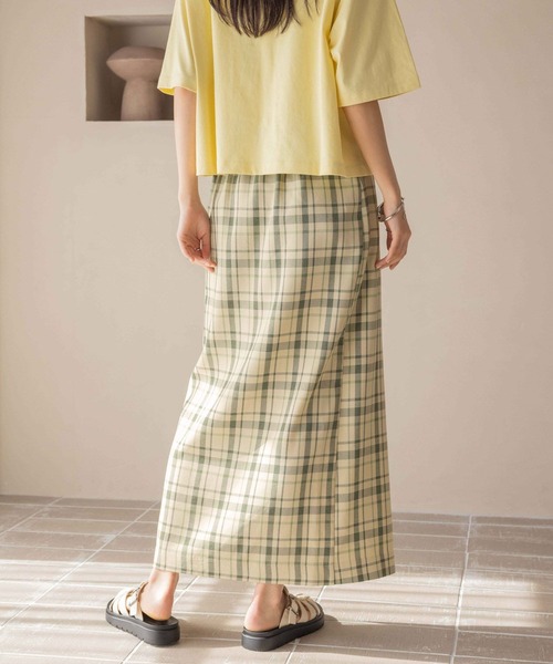 LOWRYS FARM スカート ホップサックラップスカート 242768