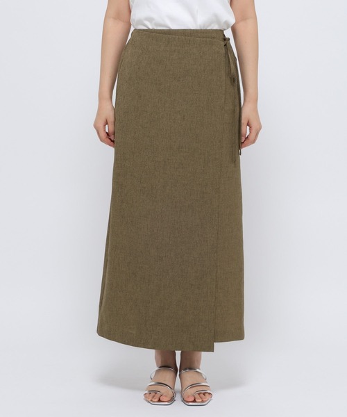 LOWRYS FARM スカート ホップサックラップスカート 242768