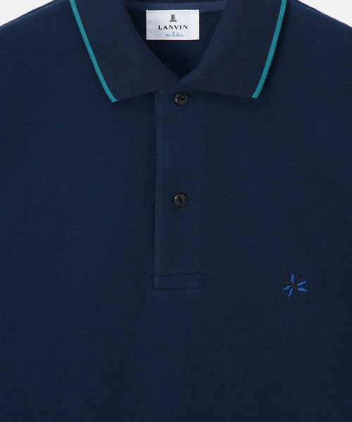 LANVIN en Bleu / 速乾ナイロン半袖シャツ LANVIN en Bleu ポロシャツ 「LANVIN ESSENTIAL」TRACY