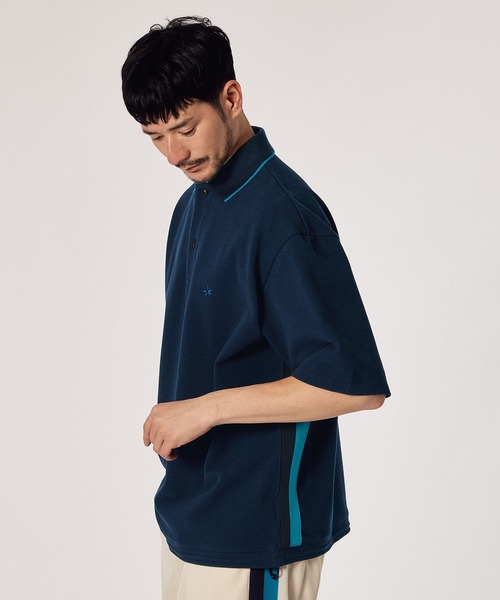 LANVIN en Bleu / 速乾ナイロン半袖シャツ LANVIN en Bleu ポロシャツ 「LANVIN ESSENTIAL」TRACY