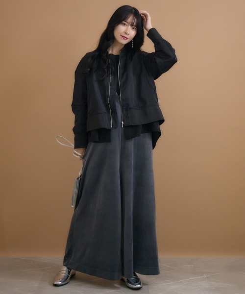 「KATHARINE ROSS」 「Cloche」オーバーオール SMALL チャコールグレー レディース_画像3