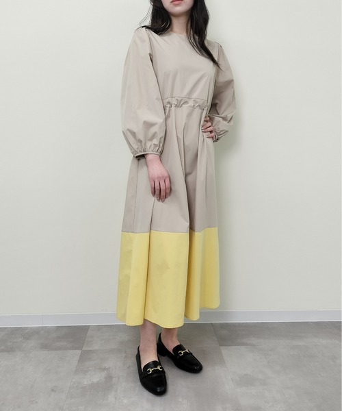 BEIGEワンピース Virca ワンピース バイカラーヘムワンピース : ZOZOTOWN Yahoo