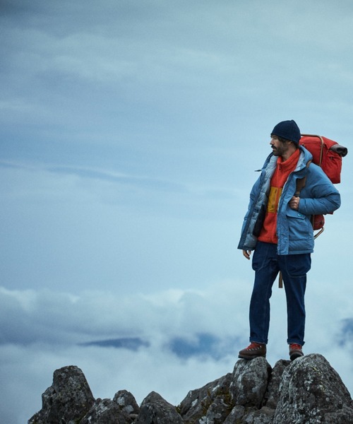 「Franklin Climbing」 ダウンジャケット X-LARGE ベージュ メンズ_画像5