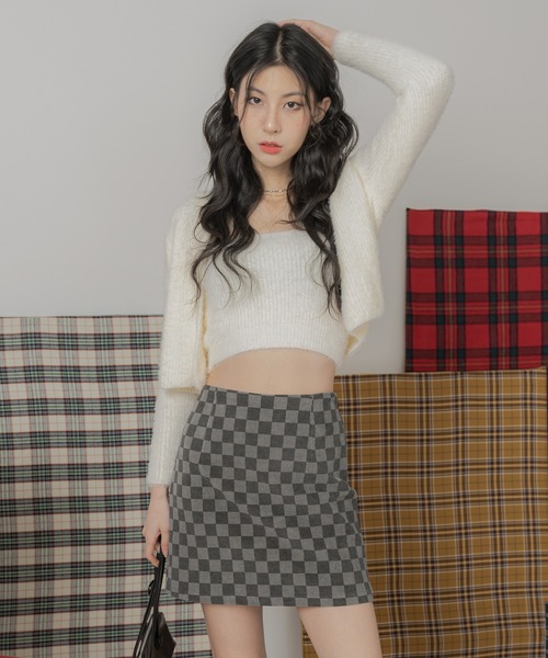 「FOLLOWIN」 ニットアンサンブル FREE ブルー レディース_画像9