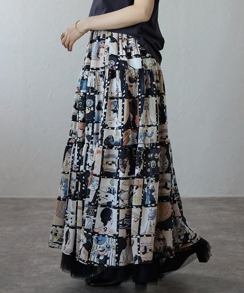 Lien Select スカート プリント総柄スカート : ZOZOTOWN Yahoo!店