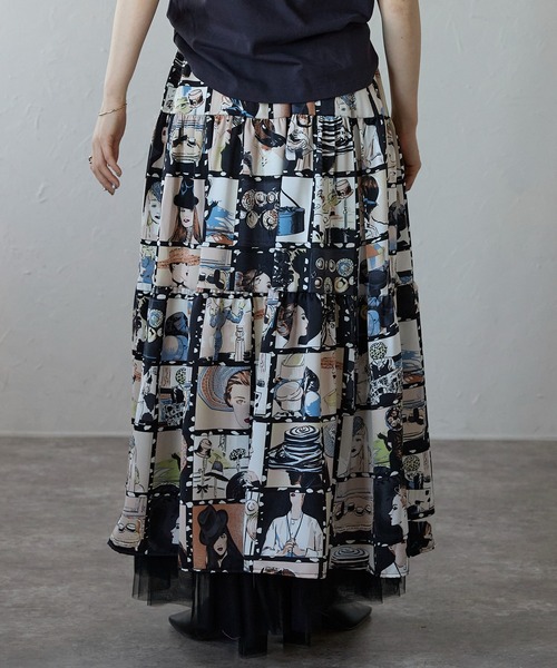 Lien Select スカート プリント総柄スカート : ZOZOTOWN Yahoo!店