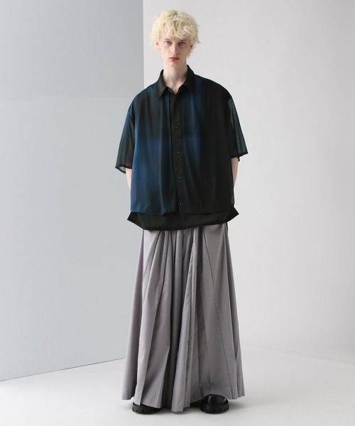 HARE 22SS セットアップ HARE シャツ 「SET UP対応」シアーレイヤードシャツSS(HARE