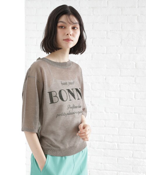 THE SHOP TK tシャツ 光沢シアーロゴプルオーバー「洗える THE SHOP TK tシャツ 光沢シアーロゴプルオーバー「洗える