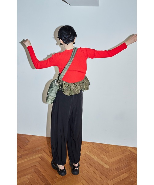 OMMO スラックス パンツ TUCK BALLOON PT レディース : ZOZOTOWN