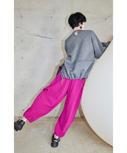 スラックス パンツ TUCK BALLOON PT レディースの画像