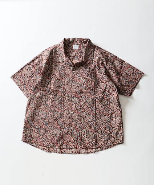 journalstandard relume ✖️bunai 柄シャツ JOURNAL STANDARD relume シャツ bunai 別注 KALAMKARI プリント