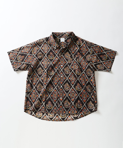 journalstandard relume ✖️bunai 柄シャツ JOURNAL STANDARD relume シャツ bunai 別注 KALAMKARI プリント