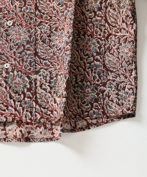 JOURNAL STANDARD relume シャツ bunai 別注 KALAMKARI プリント