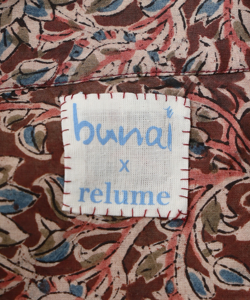 journalstandard relume ✖️bunai 柄シャツ JOURNAL STANDARD relume シャツ bunai 別注 KALAMKARI プリント