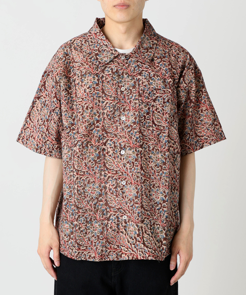 journalstandard relume ✖️bunai 柄シャツ JOURNAL STANDARD relume シャツ bunai 別注 KALAMKARI プリント