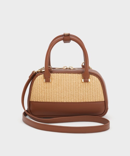 CHARLES ＆ KEITH（チャールズ&キース） ハンドバッグ ラフィア