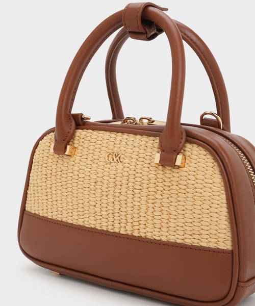 CHARLES ＆ KEITH（チャールズ&キース） ハンドバッグ ラフィア