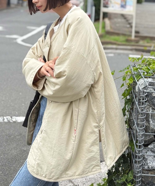 Java ジャケット ノーカラージャケット 「JaVaジャバコラボ」1枚で今っ