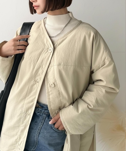 Java ジャケット ノーカラージャケット 「JaVaジャバコラボ」1枚で今っ