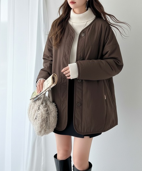 Java ジャケット ノーカラージャケット 「JaVaジャバコラボ」1枚で今っ