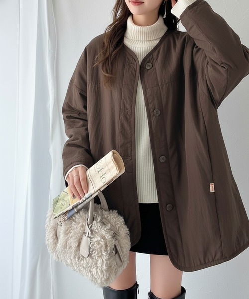 Java ジャケット ノーカラージャケット 「JaVaジャバコラボ」1枚で今っ