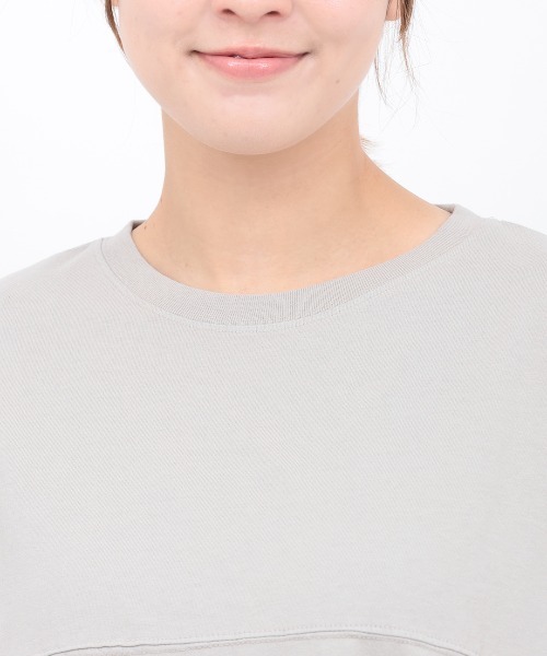 チチカカ tシャツ サイドポケット布帛切替プルオーバー「大きい