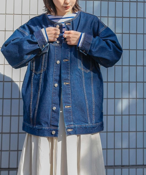 [FORK&SPOON] Denim жакет 1 one woshu женский 