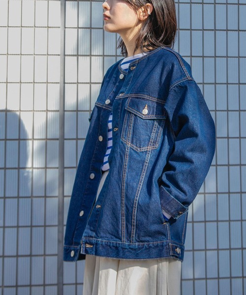 [FORK&SPOON] Denim жакет 1 one woshu женский 