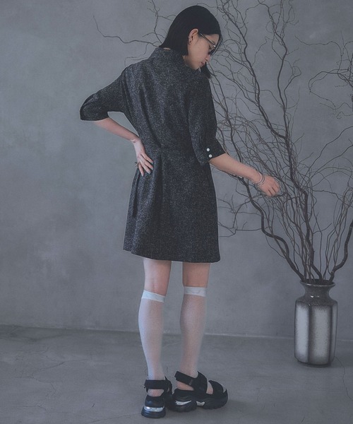 HARE メランジジップミニワンピース メランジジップミニワンピース(HARE)（ワンピース）｜HARE（ハレ