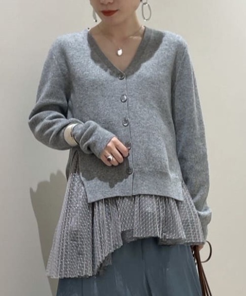 FRAY I.D（フレイ・アイディー） ニットカーディガン FREE グレー