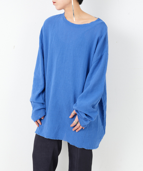 ☆新品　ブルーチュニック ¥26000＋税 KAREI 全品Point10倍!最大倍率50% プルオーバーチュニック 長袖
