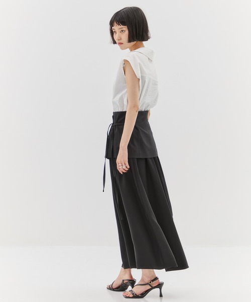 ブラウス シャツ 「STUDIOUS/ステュディオス」Seersucker Sleeveless Shirt/シアサッカースリーブレスシャツ/ブラウス セール】【STUDIOUS/ステュディオス】Seersucker Sleeveless