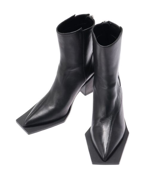 UN3D.（アンスリード） ブーツ SQUARE EDGE POINTED BOOTS / スクエア