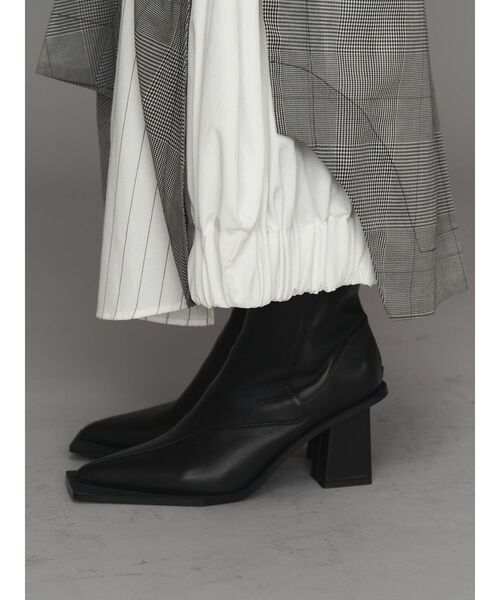 UN3D.（アンスリード） ブーツ SQUARE EDGE POINTED BOOTS / スクエア