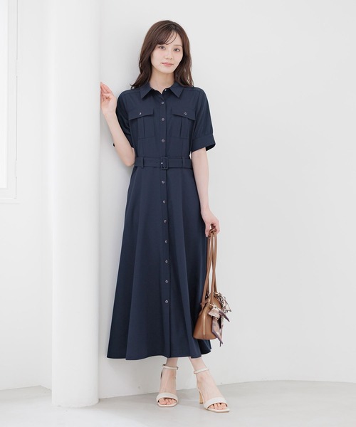 Andemiu（アンデミュウ） ワンピース ポケットシャツワンピース583413
