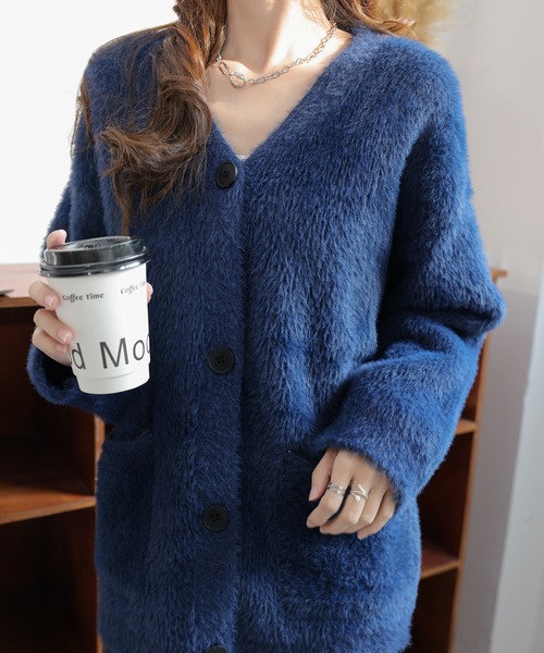 SHIENAS」 ニットカーディガン FREE ブラウン レディース : ZOZOTOWN