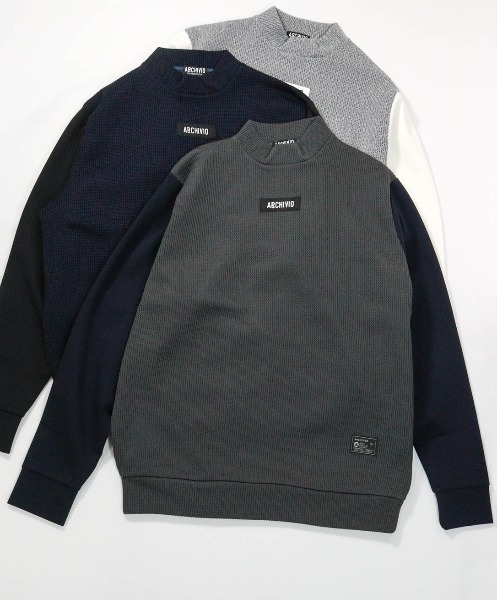archivio（アルチビオ） トレーナー スウェット 「MENS」ニット切替