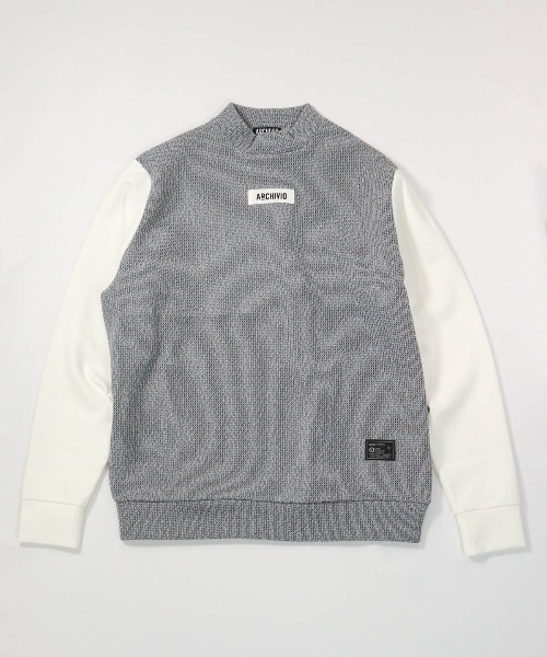 archivio（アルチビオ） トレーナー スウェット 「MENS」ニット切替