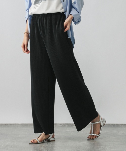 36771　PLEATSPLEASE　プリーツ　パンツ プリーツプリーズPLEATS PLEASE デニム転写プリントプリーツ