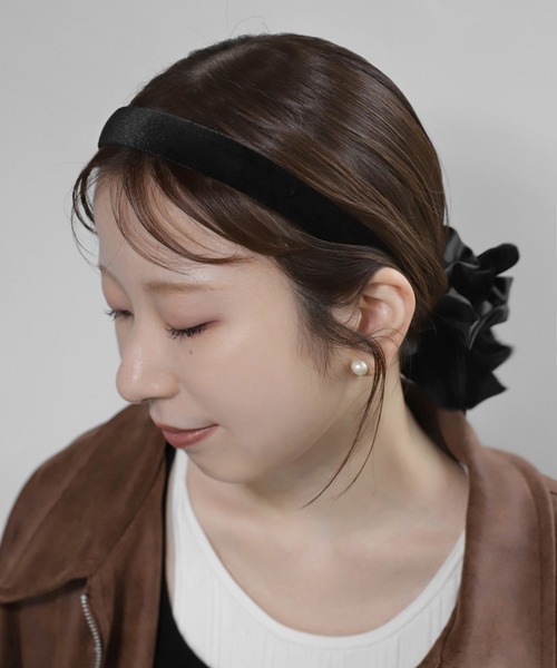 【値下げ】TOGA リボンカチューシャ TOGA PULLA/トーガプルラ】Leather headband ribbon/レザー