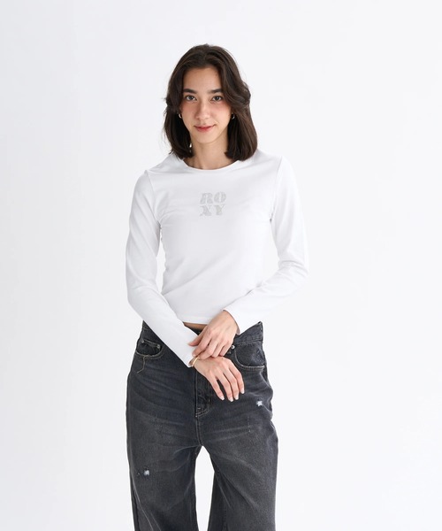 ROXY（ロキシー） tシャツ SPARKLY /ロキシーラインストーンロゴタイト