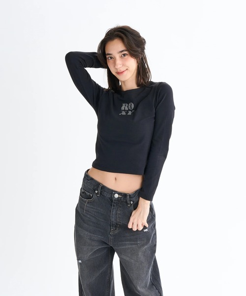 ROXY（ロキシー） tシャツ SPARKLY /ロキシーラインストーンロゴタイト