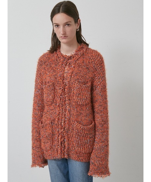 styling/（スタイリング） カーディガン ミックスツイードカーディガン