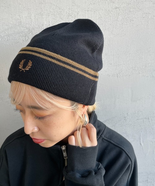 FRED PERRY（フレッドペリー） ニット帽 ニットキャップ ツイン